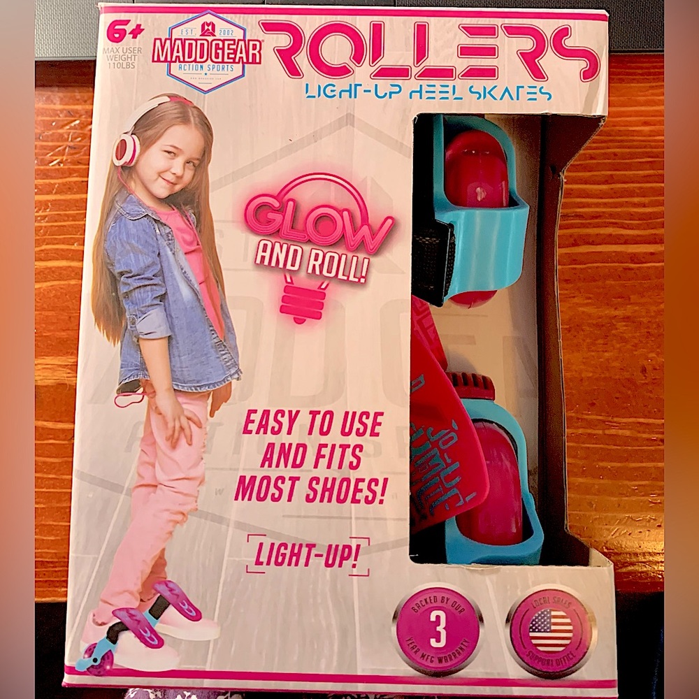 Madd Gear Rollers Light Up Heel Skates